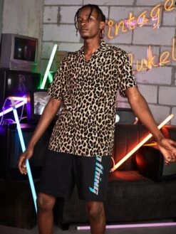 Manfinity AFTRDRK Men Leopard Print Shirt -Man Style Shop 161784620921a972f66c080feae0bd53cc907158d7 thumbnail 405x552