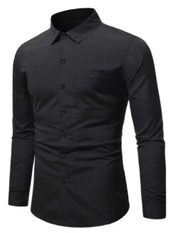 Manfinity Mode Men Pocket Patched Button Up Shirt -Man Style Shop 16242087592dea79db3855ae7862b31e4d9a423055 thumbnail 405x552