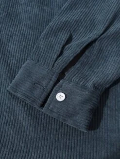 Manfinity Hypemode Men Pocket Front Drawstring Hooded Corduroy Shirt Without Tee -Man Style Shop 162579574470406a06b1fca0ed9760a4b99bc2942a thumbnail 405x552