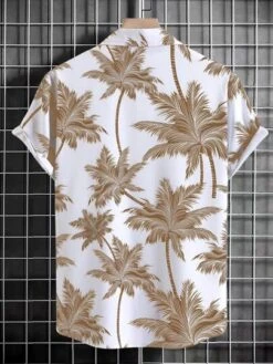 Manfinity RSRT Men Random Palm Tree Print Shirt Without Tee