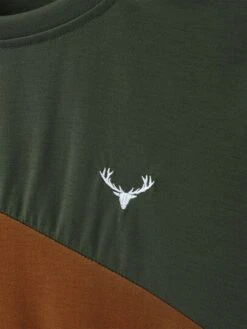 Manfinity Homme Men Colorblock Antler Embroidery Tee Without Necklace -Man Style Shop 1666835479728fa7c7fa03b60ce0fcd5460ec180b3 thumbnail 405x552