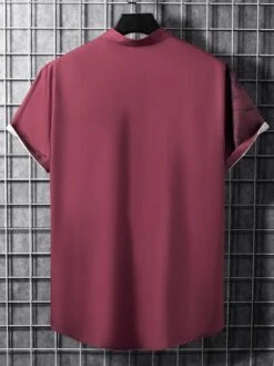 Manfinity RSRT Men Plants Print Button Up Shirt Without Tee