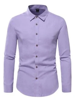 Manfinity Mode Men Solid Button Up Shirt -Man Style Shop 1668589867c4ca24d435e2b6f30778e12138b706c1 thumbnail 405x552