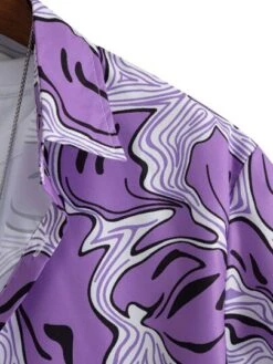 ROMWE Guys Allover Smile Face Print Shirt Without Tee -Man Style Shop 16762557196b8f129018ab74d10de4a51ec19cbc98 thumbnail 405x552