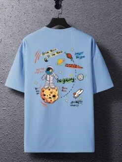 Manfinity EMRG Men Cartoon & Slogan Graphic Drop Shoulder Tee -Man Style Shop 16762883749d72106315dca7ca82f08ffb94a9e69e thumbnail 405x552