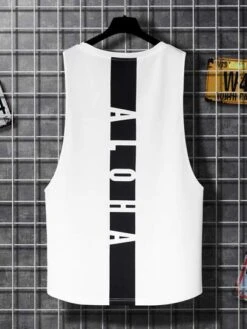 Manfinity Sporsity Men Letter Graphic Tank Top -Man Style Shop 167766766825d6aee6cdb8db946644c355c7e7917c thumbnail 405x552