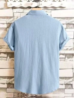 Manfinity Homme Men Solid Button Up Shirt Without Tee