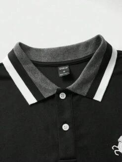 Manfinity Homme Men Horse Print Striped Trim Polo Shirt -Man Style Shop 16801418461525c72955f9ac5fca554344cc5c34f7 thumbnail 405x552