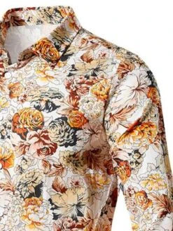 Men Floral Print Button Up Shirt -Man Style Shop 16817822034a3807a6ef5a741b9c4e8bfaff892c4c thumbnail 405x552