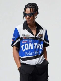 ROMWE Street Life Guys Letter Graphic Colorblock Shirt -Man Style Shop 16819731330924488cdb40cb2d2ba5528f836e528b thumbnail 405x552