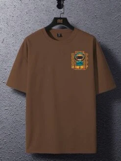 Manfinity EMRG Men Cartoon & Slogan Graphic Tee