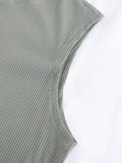 Manfinity Homme Men Cotton Solid Rib Knit Curved Hem Tank Top -Man Style Shop 1683077126d0cc764552239314612cff1d8880e407 thumbnail 405x552