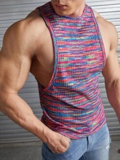Manfinity Chillmode Men Space Dye Tank Top -Man Style Shop 1683110270801a282473d9f63b135b69fd73b96a7d thumbnail 405x552