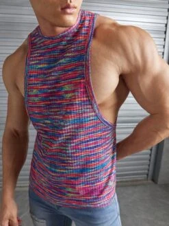 Manfinity Chillmode Men Space Dye Tank Top -Man Style Shop 1683110274762994664f9068c17a184985071d8c70 thumbnail 405x552