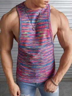 Manfinity Chillmode Men Space Dye Tank Top -Man Style Shop 16831102773c03ccd61e0cd51779cc17cc6dcef19d thumbnail 405x552