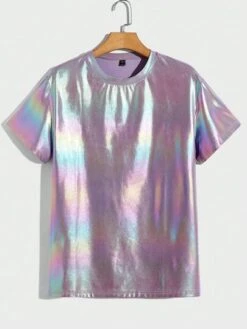 Manfinity AFTRDRK Men Holographic Round Neck Tee -Man Style Shop 16836310022af3fc762fd3968023d32d5e66288e47 thumbnail 405x552