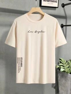 Manfinity Homme Men Cotton Slogan Graphic Drop Shoulder Tee -Man Style Shop 1686369618fc1222b44dc74fe4a1344640bc5a7af2 thumbnail 405x552