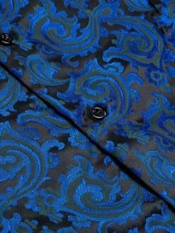 Men Paisley Jacquard Button Up Shirt -Man Style Shop 1686637947a747e91357a7e0e47be8fbc3e82f45f2 thumbnail 405x552