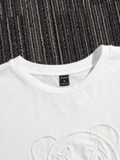 Manfinity Hypemode Men Cotton Bear Pattern Drop Shoulder Tee -Man Style Shop 1686709356a282cc49fe5b46446a5e7983af511dc2 thumbnail 405x552