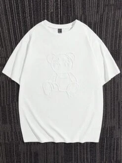 Manfinity Hypemode Men Cotton Bear Pattern Drop Shoulder Tee -Man Style Shop 1686709359c251cde5239c6ae0609e007549fb2041 thumbnail 405x552