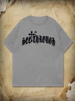 Academia Guys Cross Letter Graphic Tee