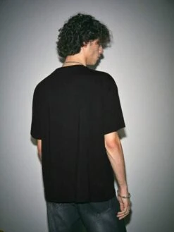 Rick And Morty | ROMWE Guys Letter & Figure Graphic Tee