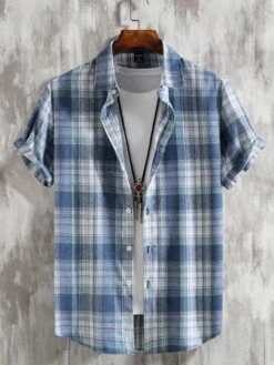 Manfinity Homme Men Plaid Print Shirt -Man Style Shop 16884406814a231f9469b7059e7e7c599b098c221b thumbnail 405x552