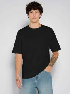 SHEIN Manfinity Basics Men Solid Round Neck Tee -Man Style Shop 1688967080096af400b47894358faa5fe13d513fad thumbnail 405x552