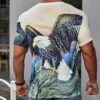 SHEIN Manfinity Fever City Men Eagle Print Tee -Man Style Shop 168938414230ca09950ce84d81895c4c062e01aa2a thumbnail 405x552