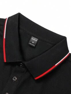 Manfinity Mode Men Contrast Trim Polo Shirt -Man Style Shop 16894116559cef353d12a4cdea482b836bbf51e162 thumbnail 405x552