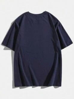 Grunge Punk Guys Skull Print Tee