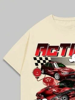ROMWE Street Life Guys Car & Letter Graphic Tee -Man Style Shop 1690768471b142940d09119c81540acc09f505ac08 thumbnail 405x552