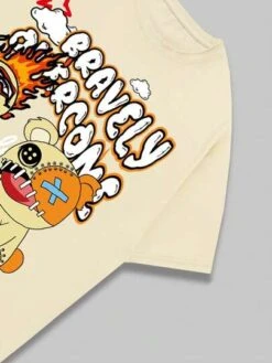 ROMWE Street Life Guys Cartoon & Letter Graphic Tee -Man Style Shop 1690940182a0bcc8a07f0dea163434c38e5d4095a0 thumbnail 405x552