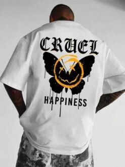 Men Slogan & Expression Print Tee