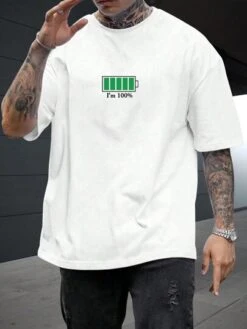 Manfinity Homme Men Slogan Graphic Tee -Man Style Shop 16919086087b94ed9f3bc16ff2e8715bb632e68cce thumbnail 405x552