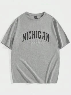 Manfinity Sporsity Men Letter Graphic Tee -Man Style Shop 1691978746601a9e25c7c17aadcf8d1e2163e497d2 thumbnail 405x552