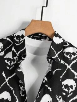 SHEIN Men Allover Skull Print Shirt Without Tee -Man Style Shop 169197922370049ed315582d5a1047cf7e14904028 thumbnail 405x552