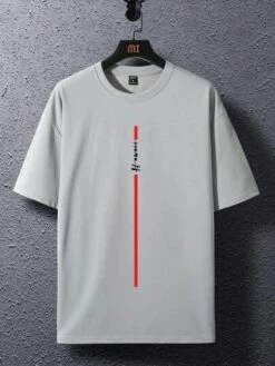 Manfinity Homme Men Letter Graphic Drop Shoulder Tee