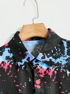 Manfinity EMRG Men Splash Ink Print Shirt -Man Style Shop 1691994374d285f6d9b466bde6f048258c73f6a001 thumbnail 405x552