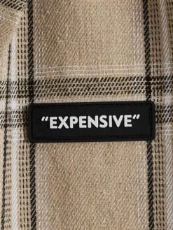 SHEIN Men Plaid Print Letter Patched Colorblock Shirt Without Tee -Man Style Shop 1691997474093468b29452e339666c1f3ff1d675ae thumbnail 405x552