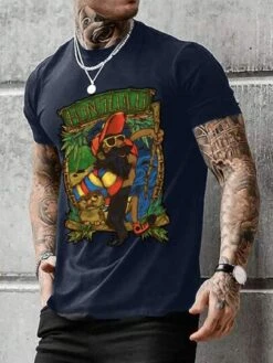 Men Cartoon & Letter Graphic Tee -Man Style Shop 1692000832ba81d9d0c8a9d4ca7ca8f51a7bcc4159 thumbnail 405x552