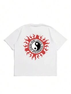 Men Yin & Yang Print Tee