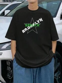 Men Star And Letter Graphic Tee -Man Style Shop 1692008213b202b8765c5c8b83eb65934f548f4826 thumbnail 405x552