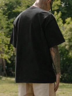 Men Letter & Sailboat Print Tee