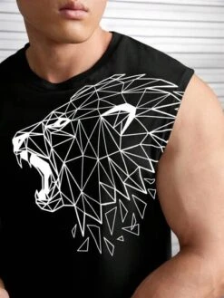 Manfinity LEGND Men Geo & Lion Print Tank Top -Man Style Shop 1692172773c0c51b92d59620c784d73899a26b7360 thumbnail 405x552